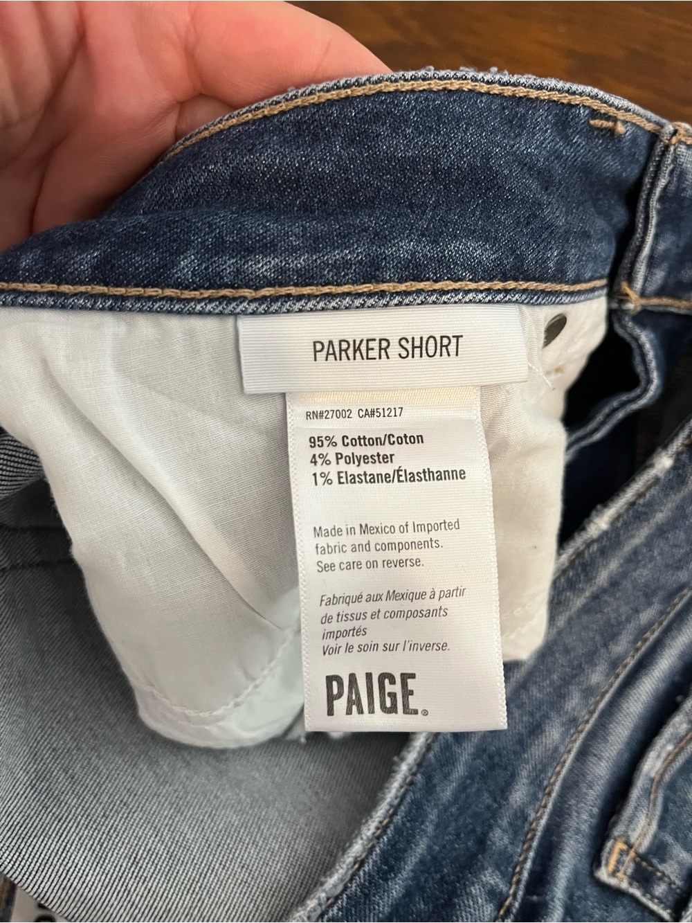 Paige Parker Short Shorts Size 27 Distressed Denim Cutoff Festival Coachella - Picture 8 of 12